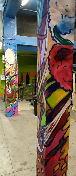 Decoracion Mural Columnas 300x100000